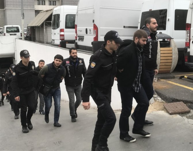 ’Şirinler’ çetesi üyeleri adliyeye sevk edildi