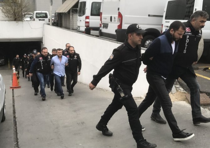 ’Şirinler’ çetesi üyeleri adliyeye sevk edildi