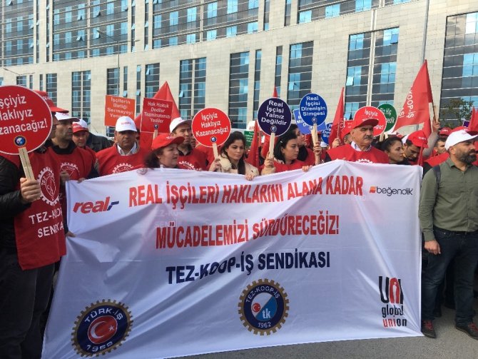 Alman Firmanın mağdur ettiği işçiler için Kartal Adliyesi önünde eylem