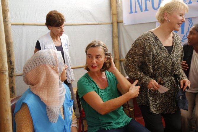 Almanya, İsveç ve Japonya Dışişleri Bakanlarından Arakanlıların kampına ziyaret