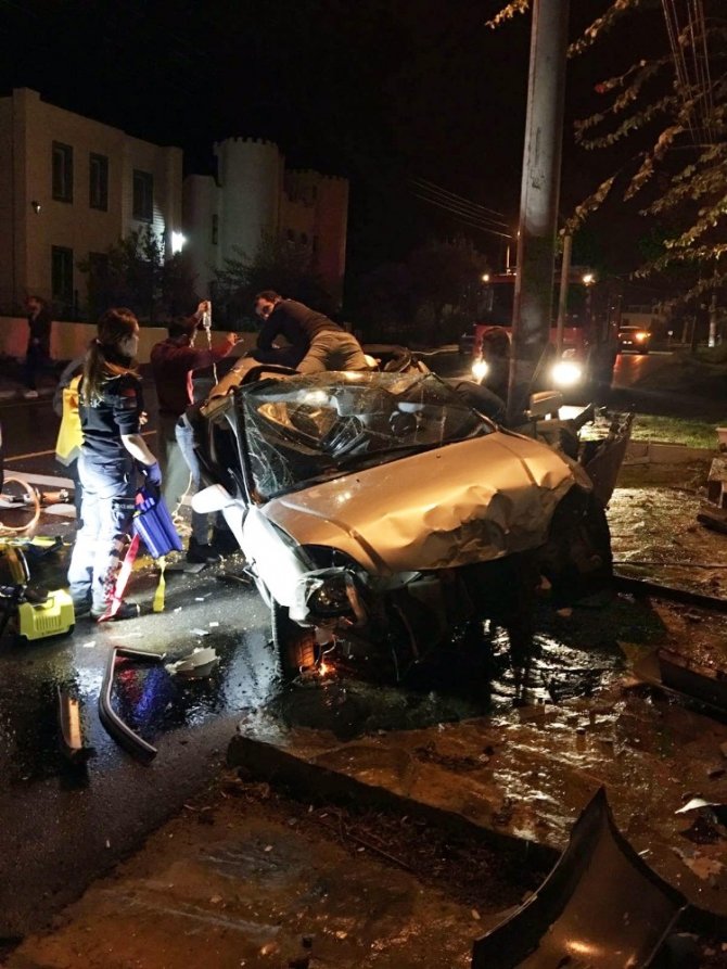 Bodrum’da trafik kazası: 1 ölü, 2 yaralı