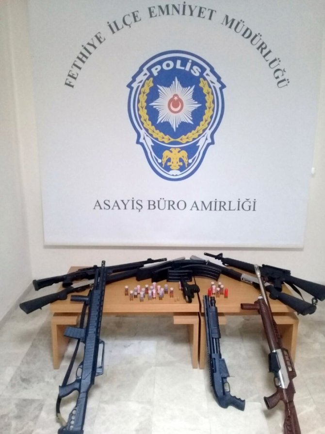 Fethiye’de ruhsatsız silah operasyonu: 1 tutuklama