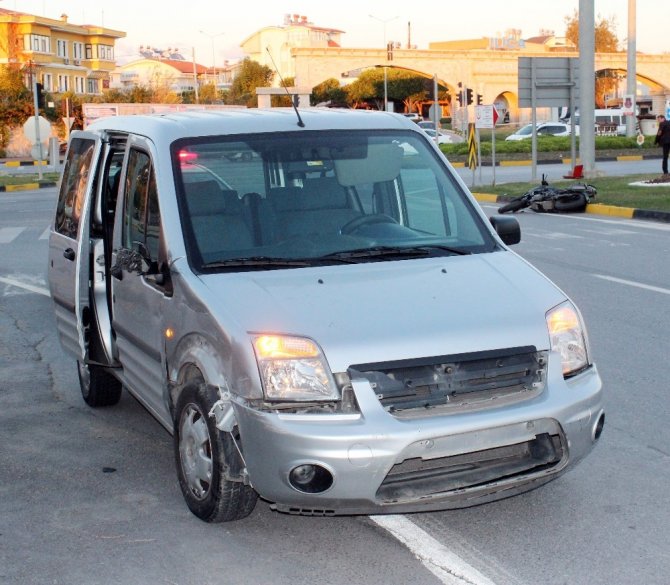 Manavgat’ta trafik kazası: 1 yaralı