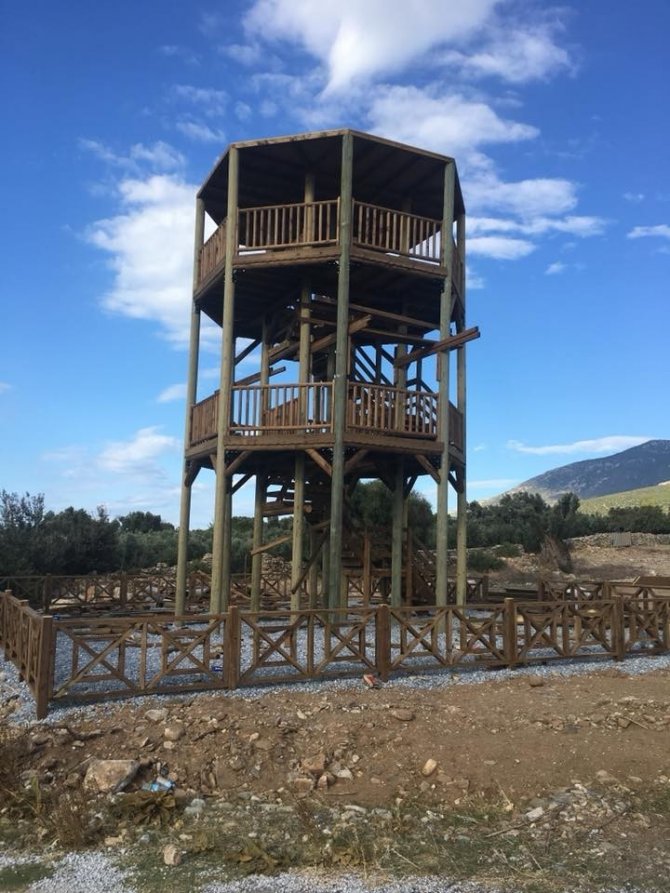 Dilek Yarımadası Milli Parkı’nda kuş gözlem kulesi yapılıyor