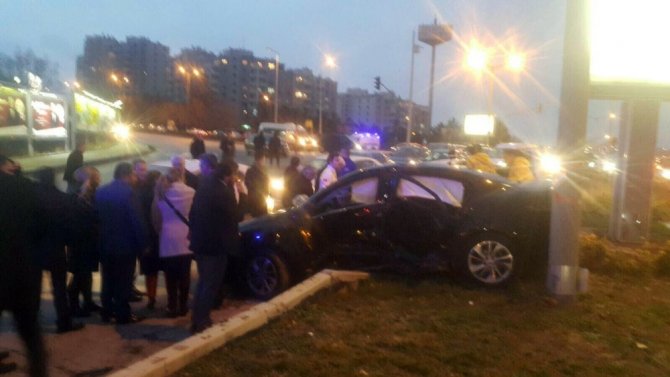 Başkan Gündoğan trafik kazası geçirdi