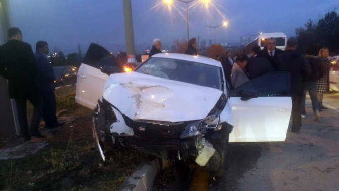 Başkan Gündoğan trafik kazası geçirdi
