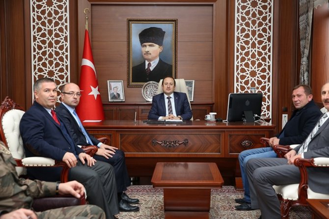 Milli Piyango Daire Başkanı Ahmet Yılmaz Vali Ali Hamza Pehlivan’ı ziyaret etti