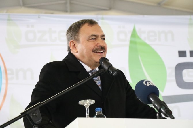 Bakan Eroğlu defne yaprağı fabrikasının açılışını yaptı