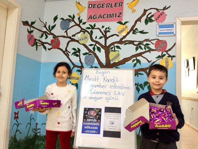 Gömeç’te çocukların kandil sevinci