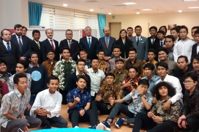 Endonezyalı öğrencilerle tanışma toplantısı