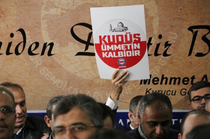 Adana’da Kudüs kararı protesto edildi