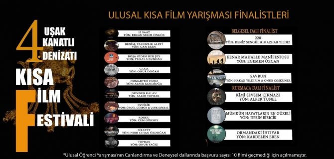 4. Uşak Kanatlı Denizatı Kısa Film Festivali’nin programı ve finalistleri açıklandı