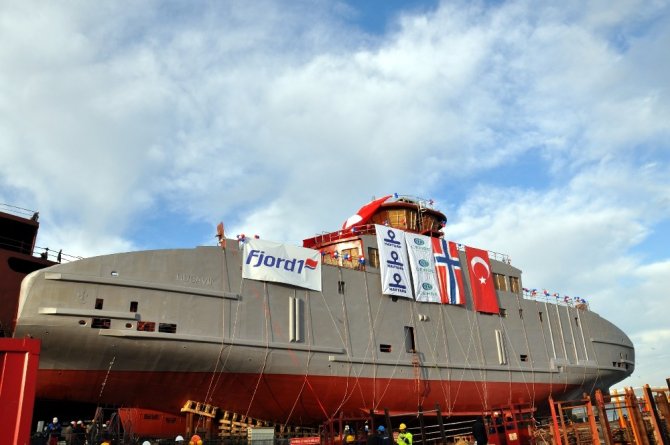 Norveç yolcu gemisi Yalova’da inşa edildi