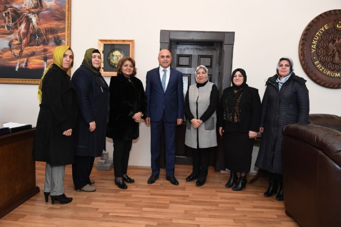 Ak Parti Genel Merkez Kadın Kolları MYK üyesi M.Belma Erdoğan, Başkan Korkut’u ziyaret etti (Düzeltme)