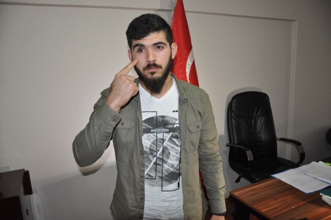 Ay yıldızlı kolye ile gözünü çıkardılar