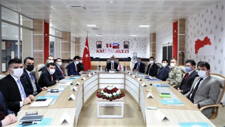 Erzincan’da İl Güvenlik ve Asayiş Koordinasyon toplantısı ile Kaymakamlar toplantısı düzenlendi