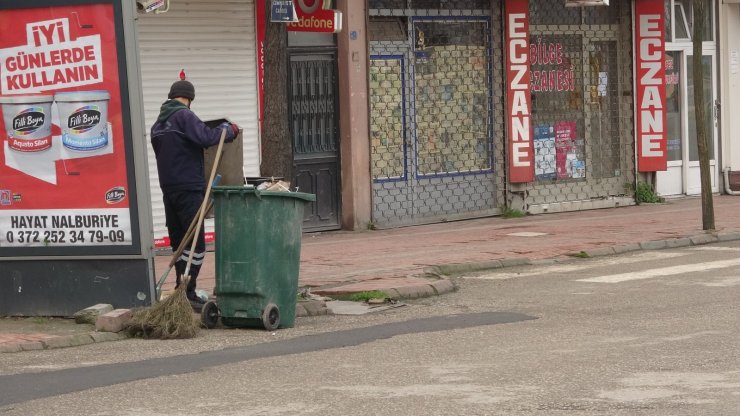 Zonguldak’ta kısıtlamada sokaklar boş kaldı