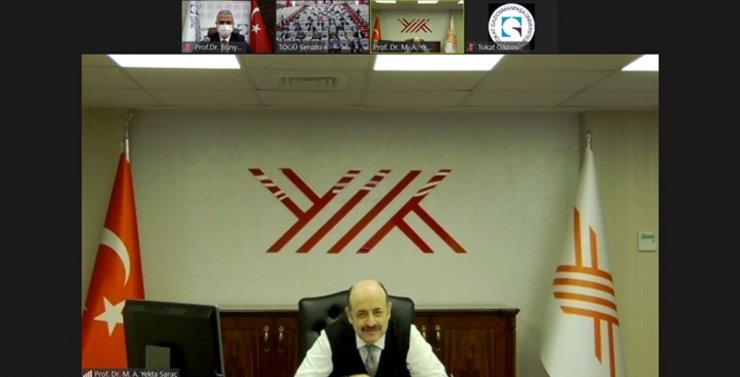 YÖK Başkanı Saraç, Tokat’taki toplantıya online katıldı