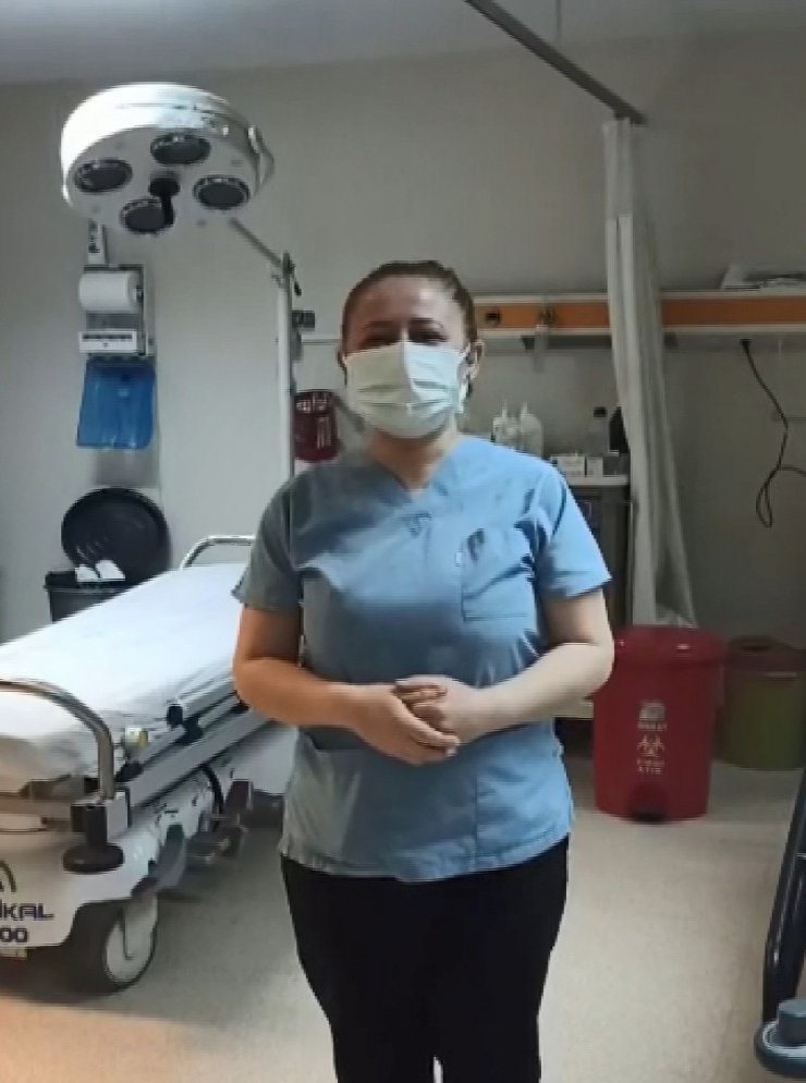 Hastane personeli 23 Nisan’ı çektikleri video ile kutladı