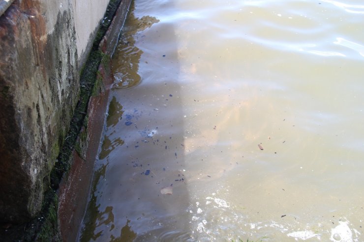 İzmir’de körfeze kirli su böyle aktı