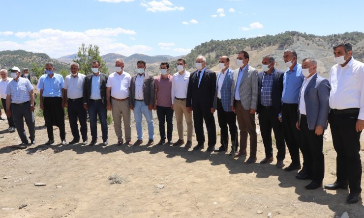 Gaziantep ve Adıyaman protokolü’nden Çetintepe Barajı inşaatında inceleme