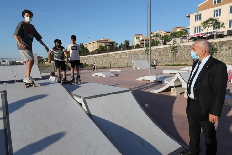 Skate Park’ta ilk test Gebzeli gençlerden