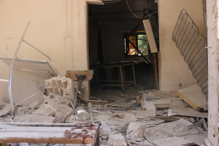 PKK’nın Afrin’de saldırdığı hastane harabeye döndü