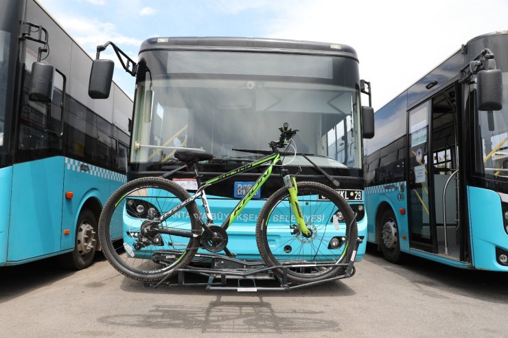Bisiklet taşıma aparatlı otobüslere sensör uygulaması