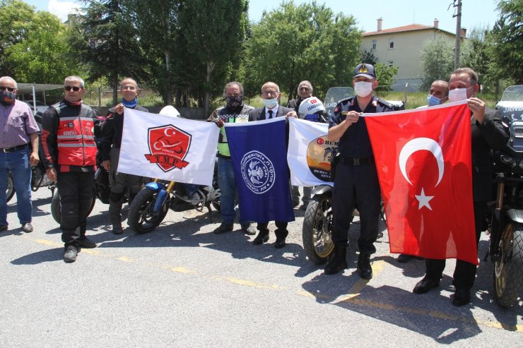 Motosiklet tutkunları Jandarma Teşkilatının Kuruluşunu kutladı
