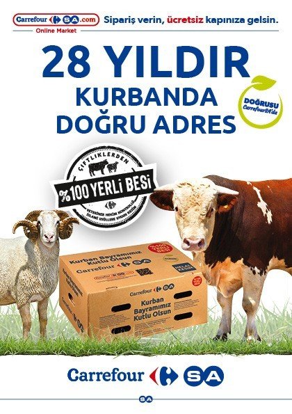 CarrefourSA’dan alternatif kurban paketleri