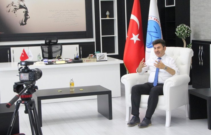 Üniversitede öğrenci işleri programının çekimi gerçekleştirildi