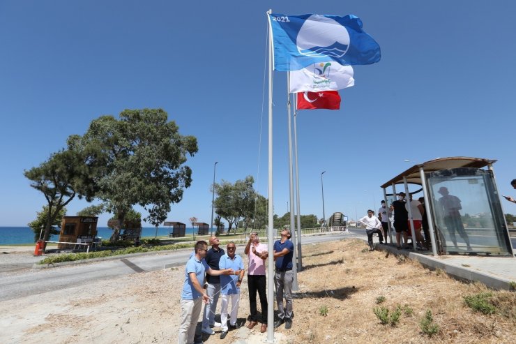 Kızılot halk plajı mavi bayrak aldı
