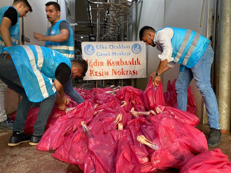Iğdır’da ihtiyaç sahibi 500 aileye kurban eti dağıtıldı