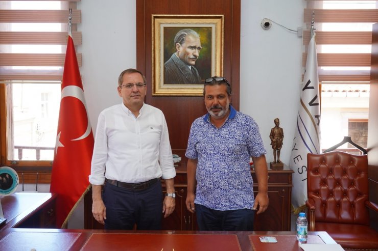 Onursal Başkan Uslu’dan Belediye Başkanı Ergin’e nazik teşekkür