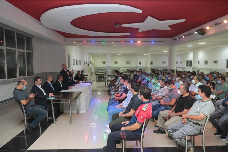 Başkan Zolan, yangın sebebiyle yarıda kalan ziyaretini tamamladı