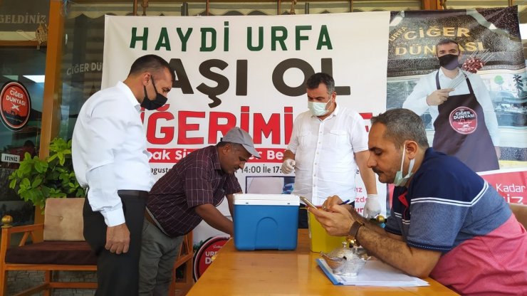 Şanlıurfa’da ’Aşı ol ciğerimi ye’ kampanyası