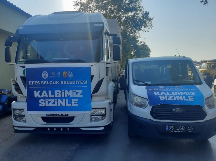 Selçuk’tan yangın bölgesi Muğla’ya yardım eli