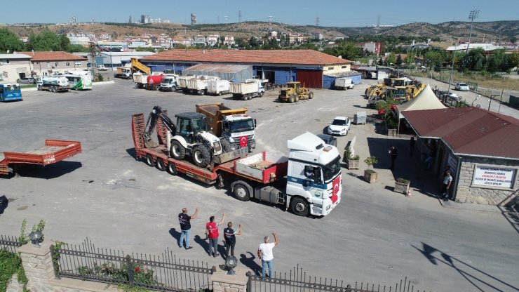 Gölbaşı Belediyesi yardım tırları, Kastamonu için yola çıktı