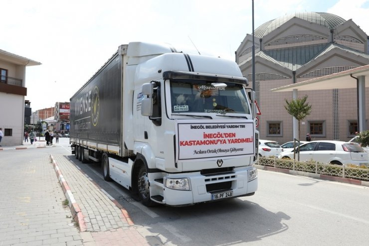 İnegöl’den Kastamonu’ya yardım eli