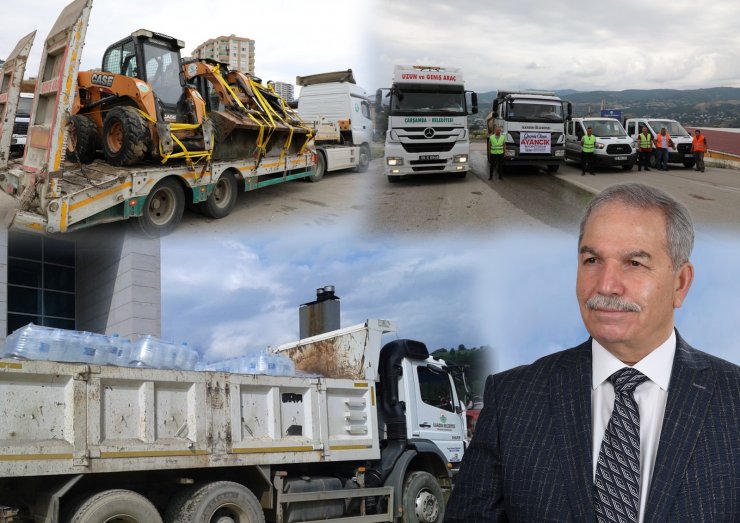 İlkadım, Tekkeköy, Çarşamba’dan sel bölgesine destek