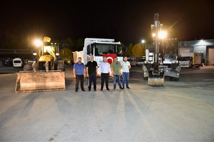Afet bölgelerine ‘Yıldırım’ destek
