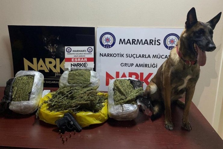 Zehir taciri narkotik polisinden saklanamadı