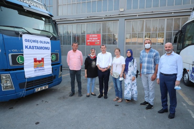 Kastamonu için yardım tırı yola çıktı