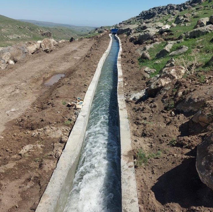 Tuzluca’da ki köylerde sulama suyu tesis yapım projesi tamamlandı