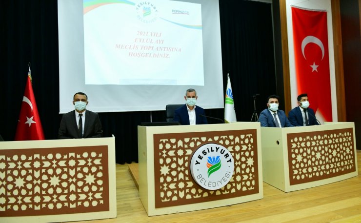 Yeşilyurt Belediye Meclisi Eylül ayı toplantısını yaptı