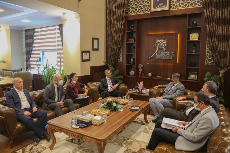 Libya Büyükelçiliği Akademik Ataşeliği ile KBÜ arasında protokol imzalandı