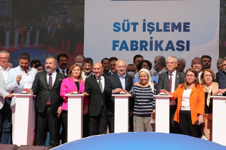 Kılıçdaroğlu süt işletme fabrikasının temel atma törenine katıldı