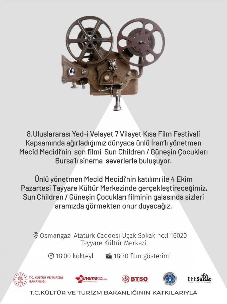 İranlı ünlü yönetmen Mecidi Bursa’ya geliyor