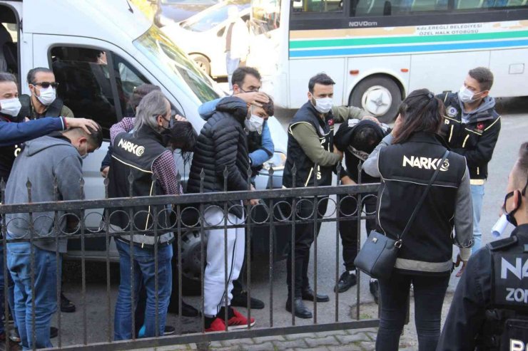 Zonguldak’ta uyuşturucu operasyonunda 9 şüpheli adliyeye sevk edildi