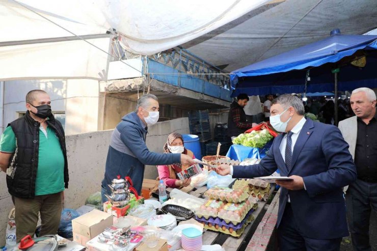 Başkan Şayir, pazarcı esnafını ziyaret etti